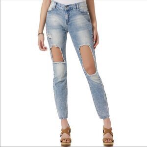 Boom Boom Jeans Juniors Destroyed Skinny Jeans